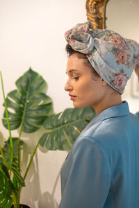 Turban à nouer - Camélia