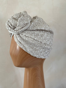 Turban reversible à nouer - Camélia