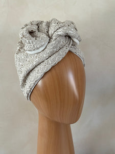 Turban reversible à nouer - Camélia