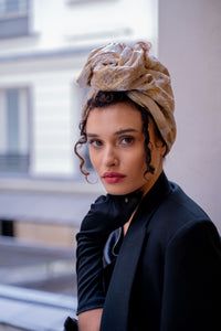 Turban à nouer - Camélia